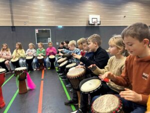 Trommelworkshop in der Sonnenschule Bramsche